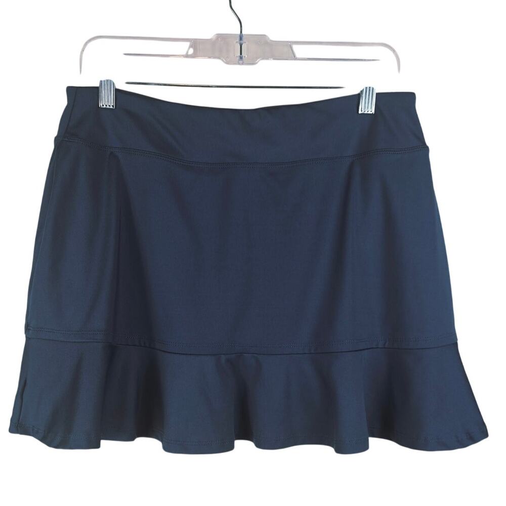 Tommy Bahama Golf Blue Ruffle Hem Womens Athletic Pinkball Golf Vacation Skort L